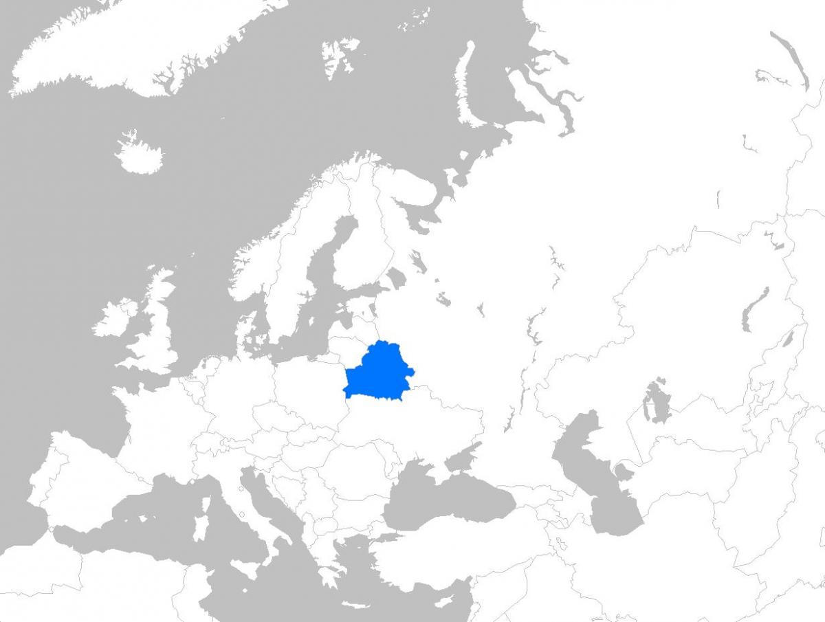 Belarus Avrupa haritası 